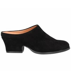 NEW L'AMOUR DES PIEDS women's jiya leather slip on mule in black suede